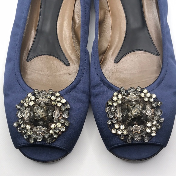 Marni Blue Flats with Embellished Detail - Picture 3 of 8